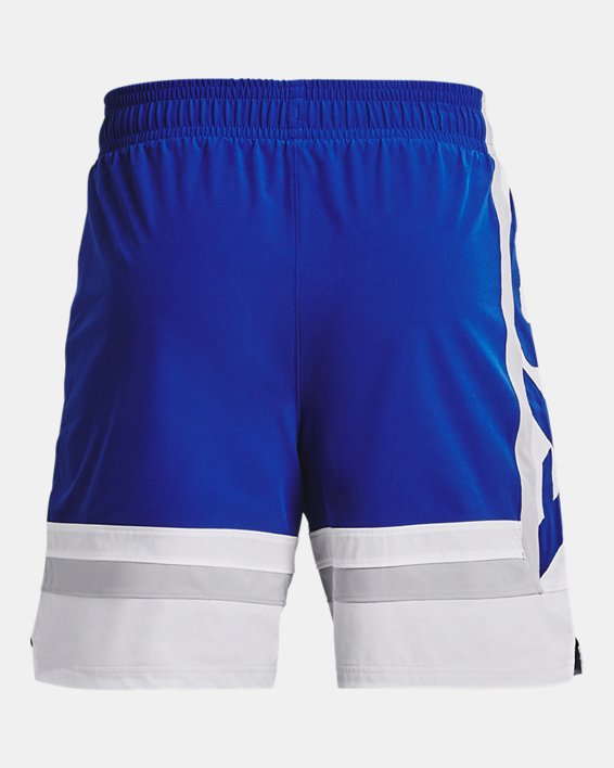 Men's UA Baseline Woven Shorts in Blue image number 5